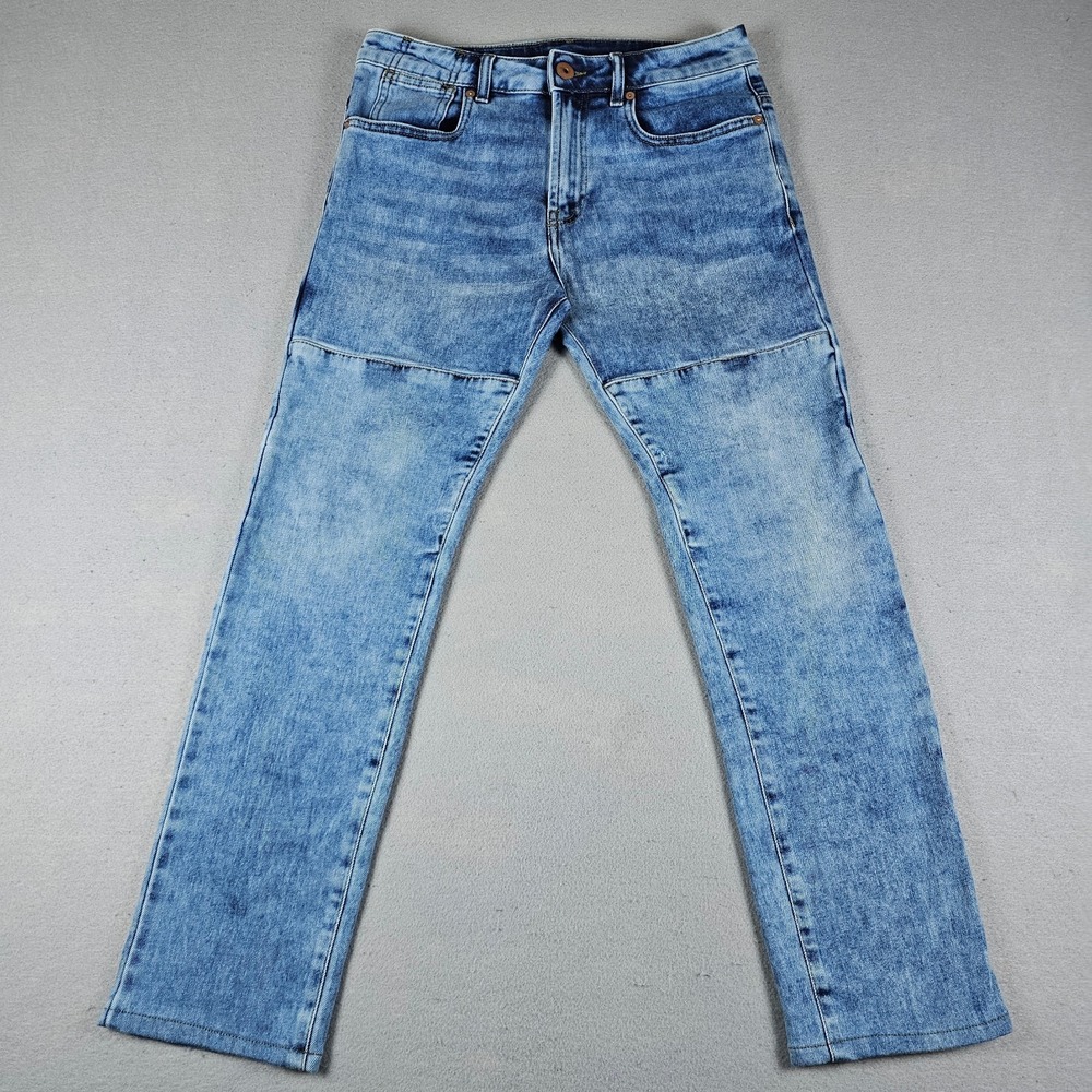 Dainese Denim Stone Motorcycle Jeans Mens 30 Blue Slim Fit Stretch Ergonomic